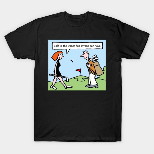 golf003 T-Shirt by Cheeky Greetings